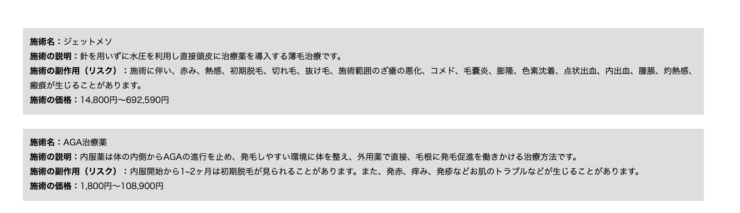 湘南美容クリニック　レディース　治療実績