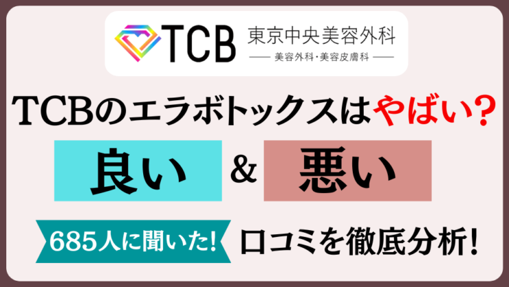 TCBのエラボトックスは安すぎてやばい？685人の口コミから効果を検証